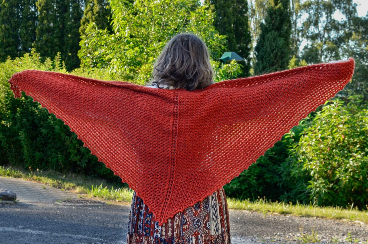 Porphyry shawl Tunisian crochet pattern yarnandy 13 scaled