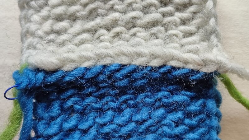 How to sew Tunisian knit stitch row to row 11 How to seam Tunisian knit stitch rows back of the seam