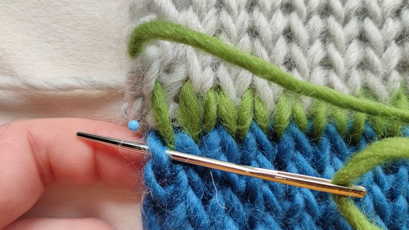 How to sew Tunisian knit stitch row to row 19 How to seam Tunisian knit stitch top to top 8