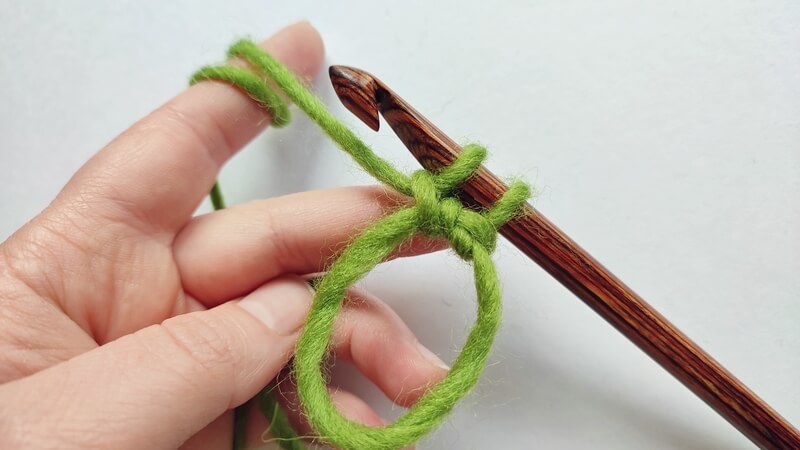 How to start a Tunisian crochet project in a magic ring 6 Tunisian crochet in magic ring 05
