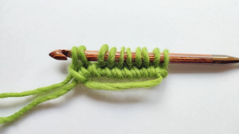 How to start a Tunisian crochet project in a magic ring 7 Tunisian crochet in magic ring 06