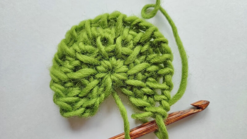 How to start a Tunisian crochet project in a magic ring 15 Tunisian crochet in magic ring 14