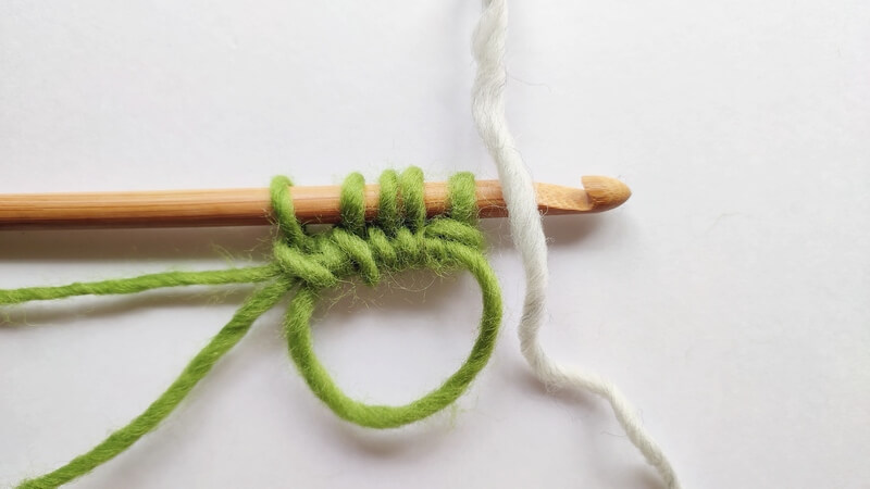 How to start a Tunisian crochet project in a magic ring 18 Tunisian crochet in magic ring in the round 03