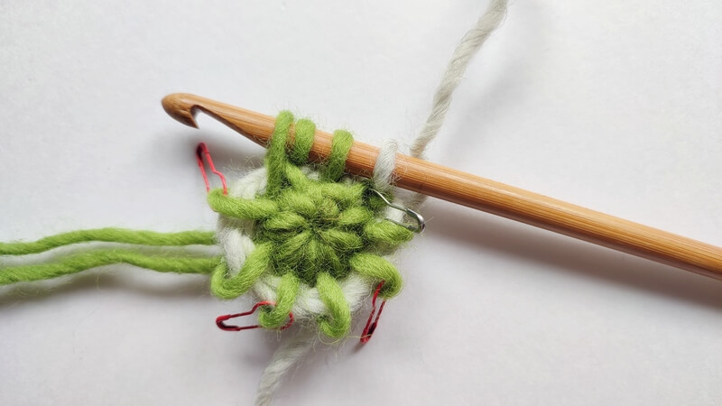 How to start a Tunisian crochet project in a magic ring 24 Tunisian crochet in magic ring in the round 10