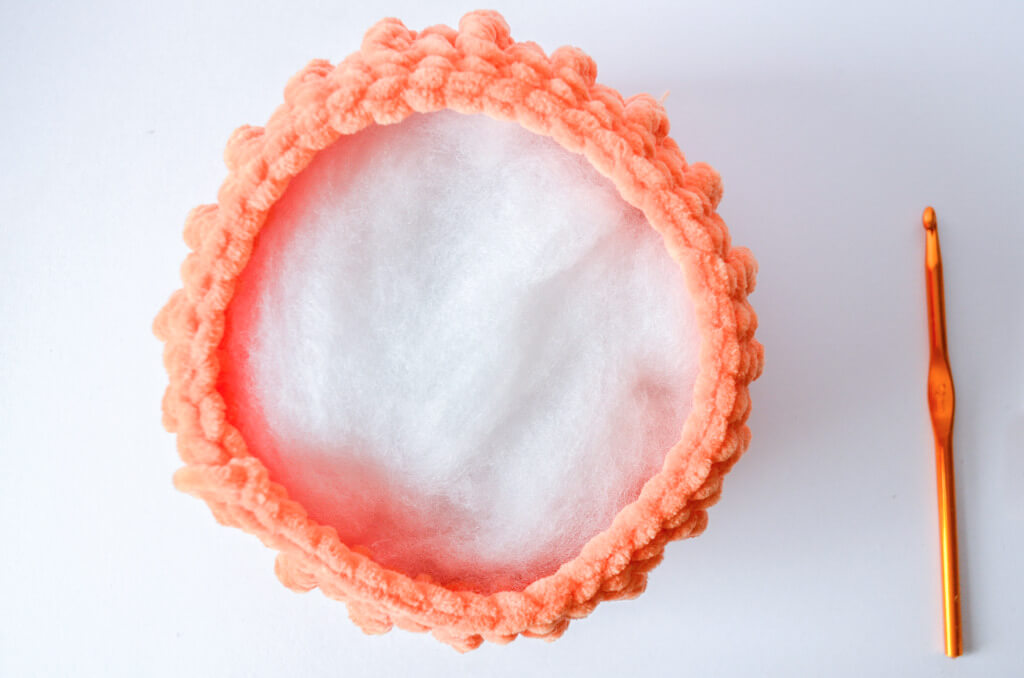Free crochet pumpkin pattern 9 Crochet pumpkin free pattern stuffing 2