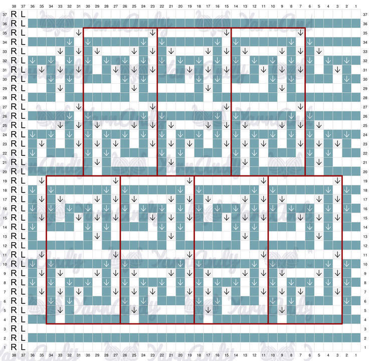 Free wavy mosaic Tunisian crochet pattern 3 Wavy mosaic Tunisian crochet washcloth pattern