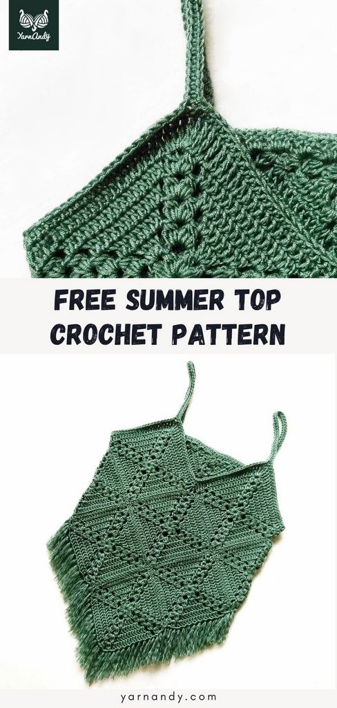 Pins Crochet summer top pattern