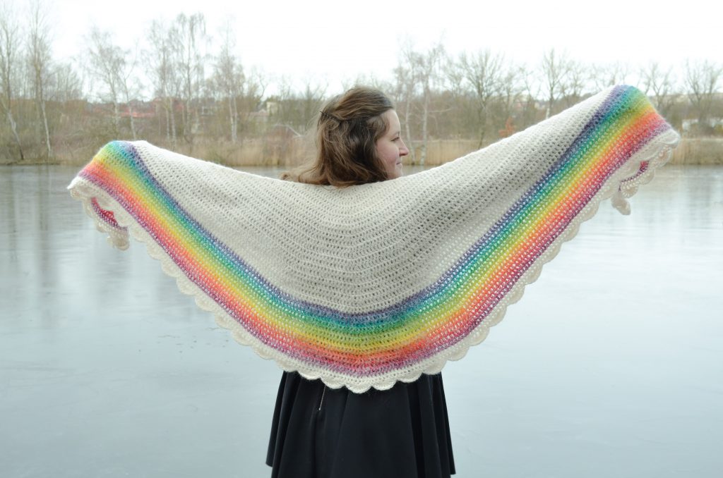 rainbow shawl 4