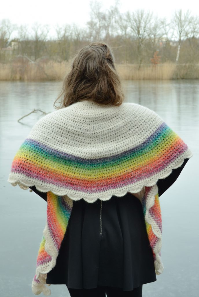 rainbow shawl 5 mic