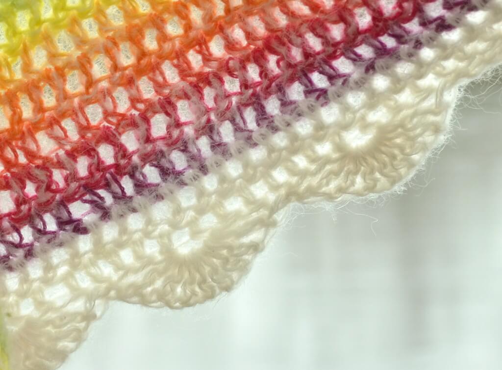 rainbow shawl crochet pattern