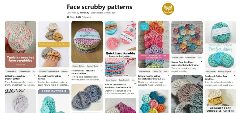 Face scrubbies crochet patterns pinterest board