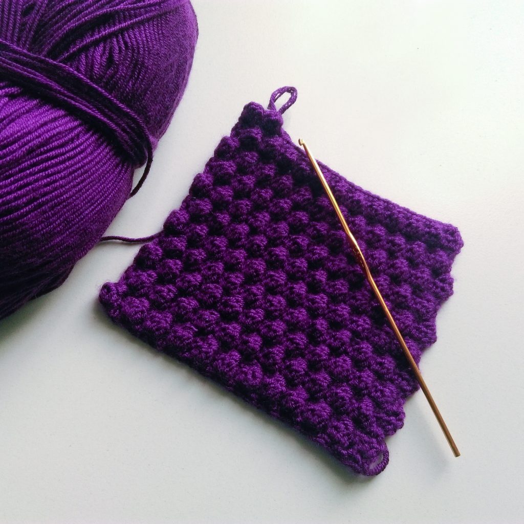 crochet Kindle case in progress