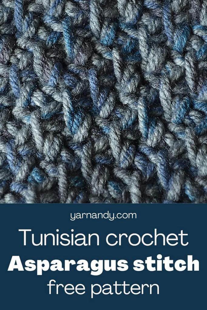Pin Tunisian crochet pattern Asparagus stitch