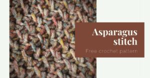 asparagus stitch free tunisian crochet pattern cover