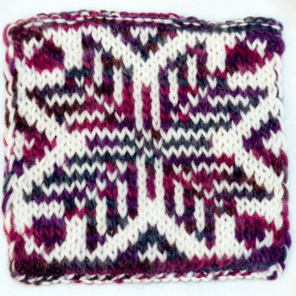 Double-knitting pattern created in Stitch Fiddle - face 2