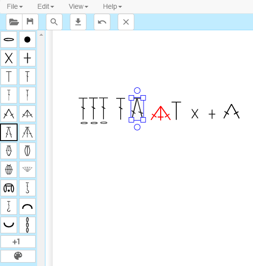 stitch fiddle in use