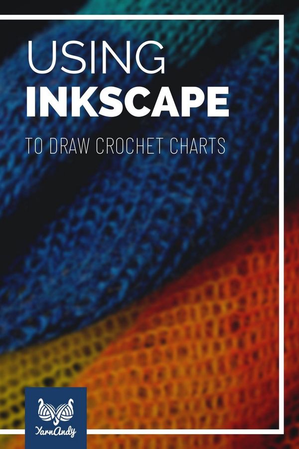 Using Inkscape to draw crochet charts pinnable