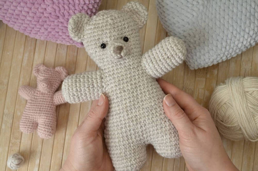 big teddy crochet pattern in wool