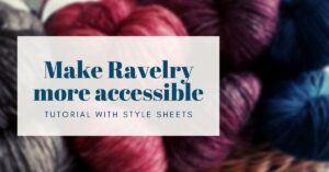 make ravelry more accessible cover