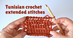 Cover photo Tunisian crochet extended stitches