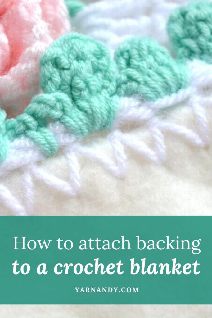 How to add backing to crochet blankets Pinterest