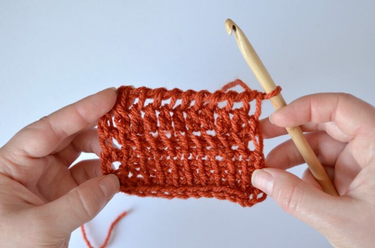 Tunisian crochet extended stitches - detailed tutorial - Yarnandy