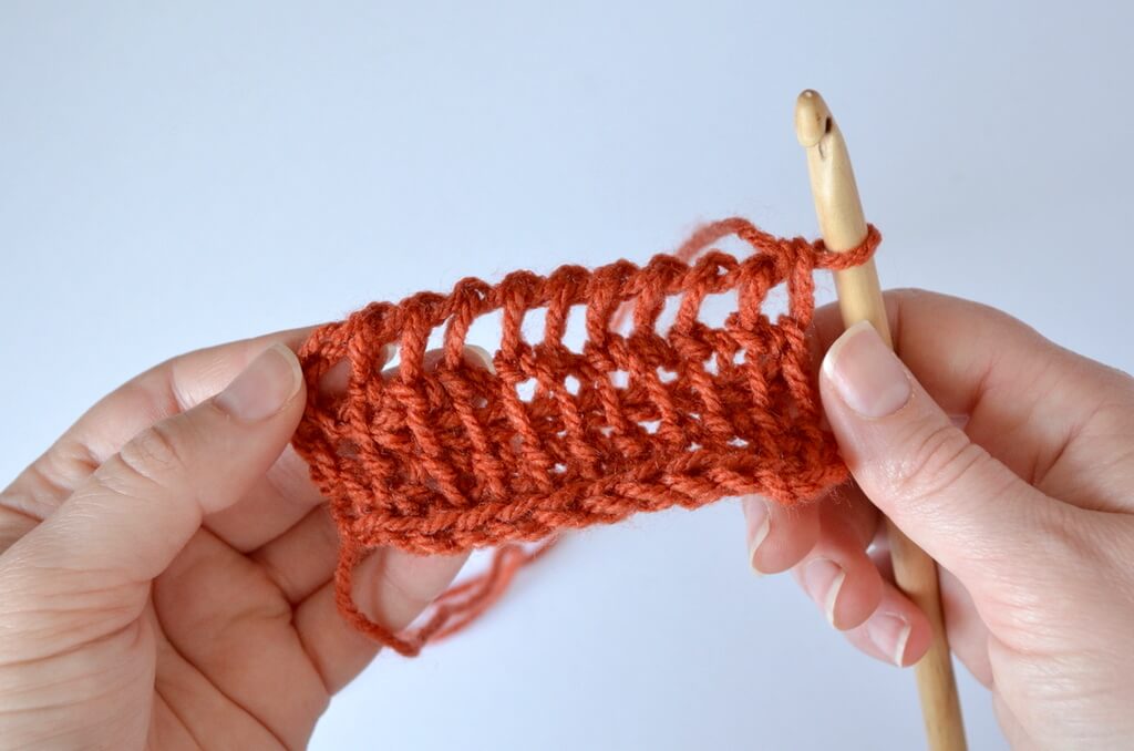 Tunisian crochet extended stitches - detailed tutorial - Yarnandy