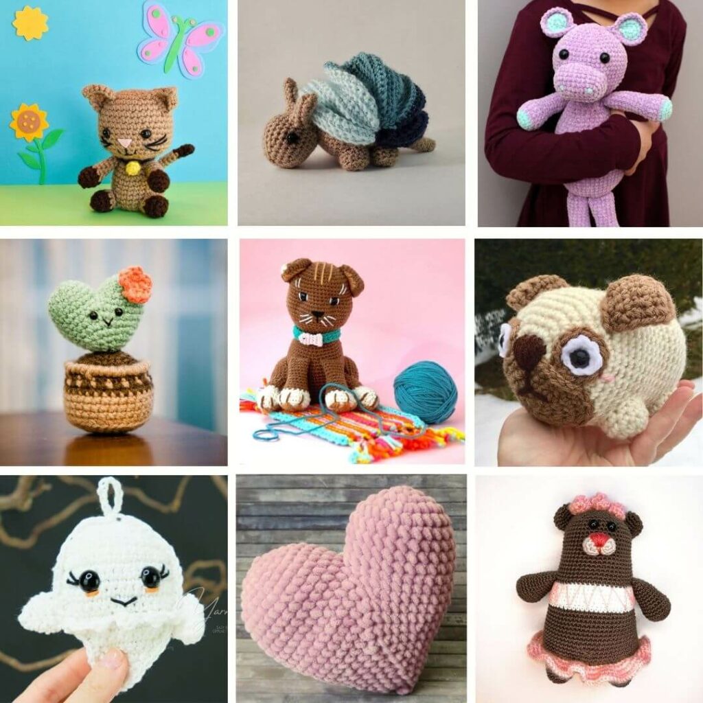 amigurumi treasure chest collage 1 1