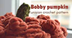 Bobby Tunisian crochet pumpkin
