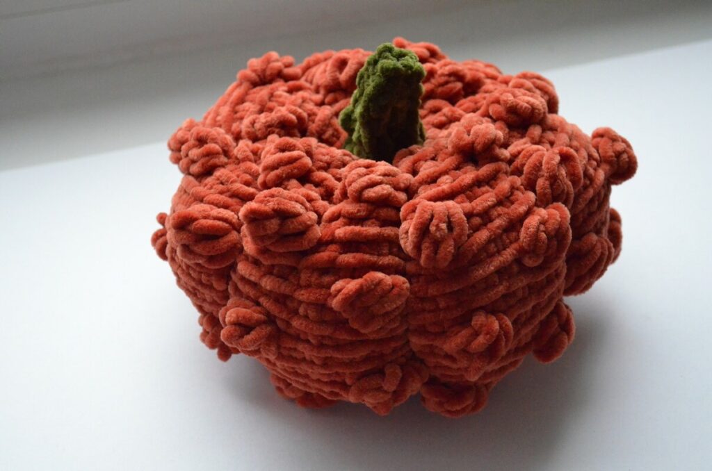 Tunisian crochet Pumpkin 2
