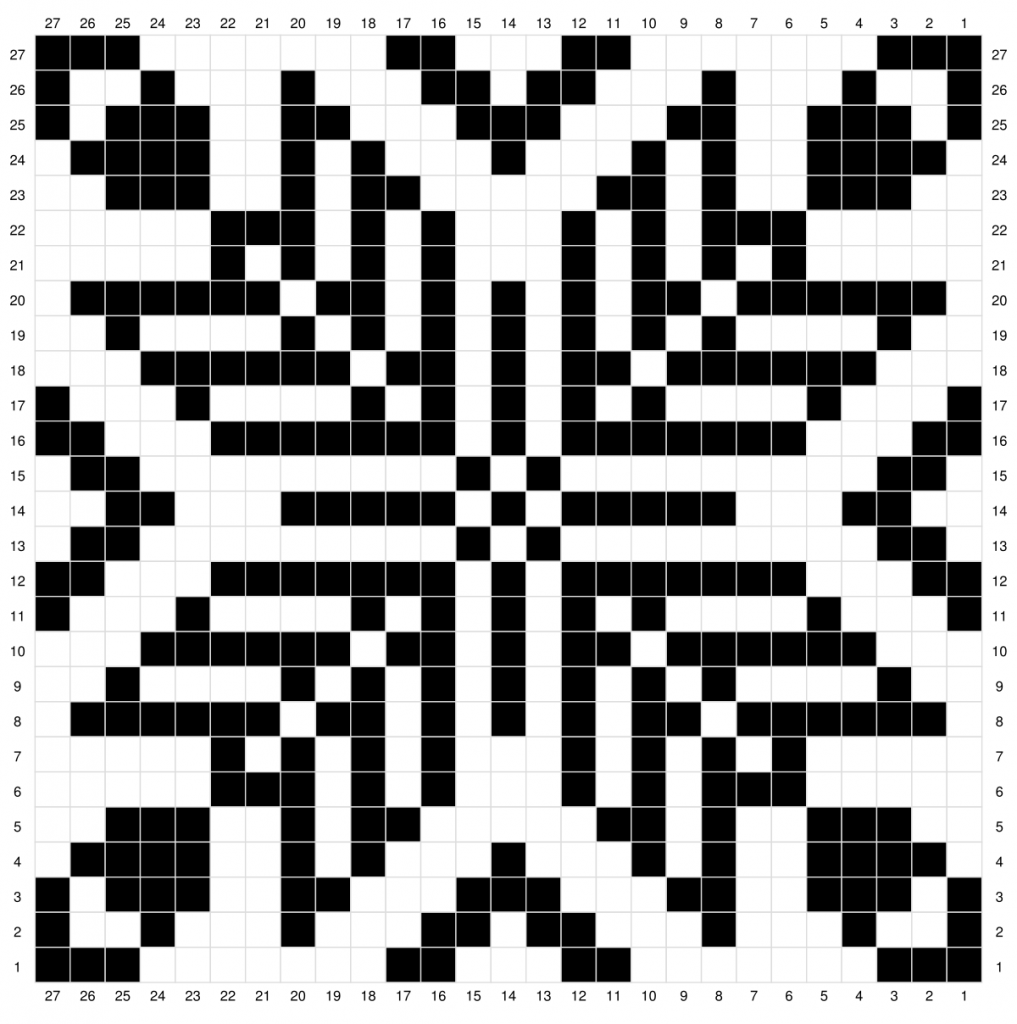 Chart free double knitting pattern - colorwork version