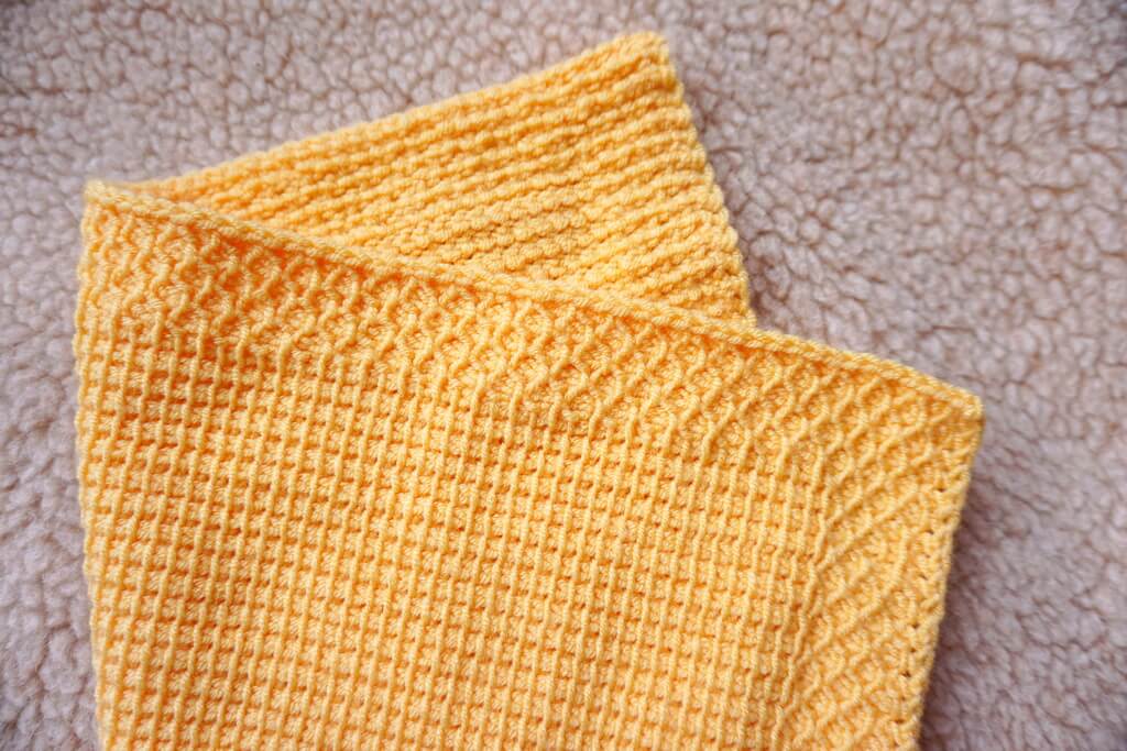 Tunisian crochet baby blanket pattern 2