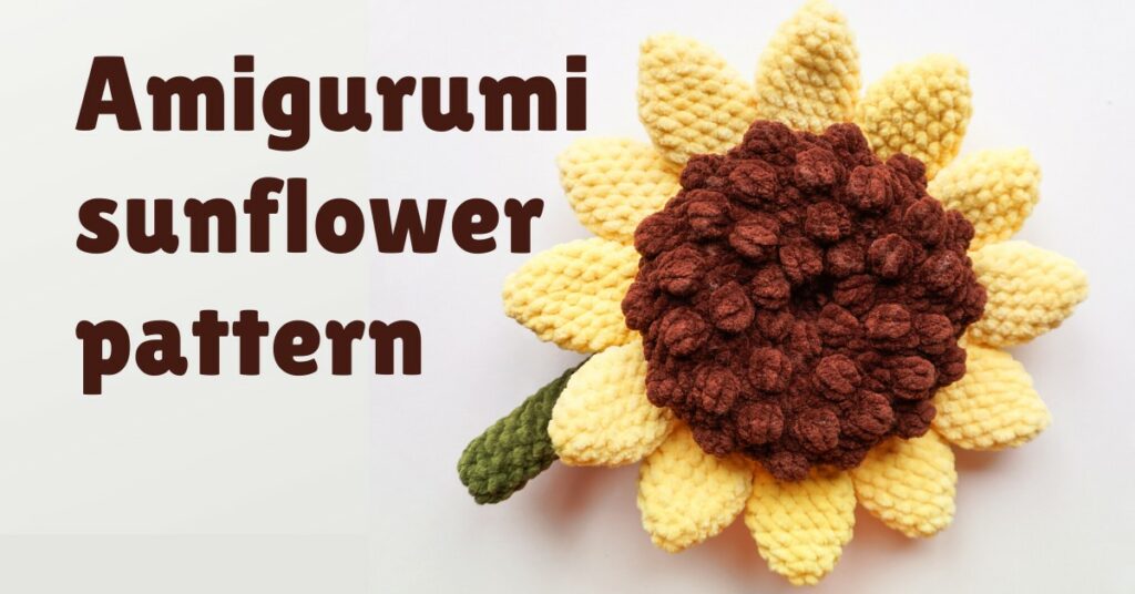 Cover photos free amigurumi sunflower pattern