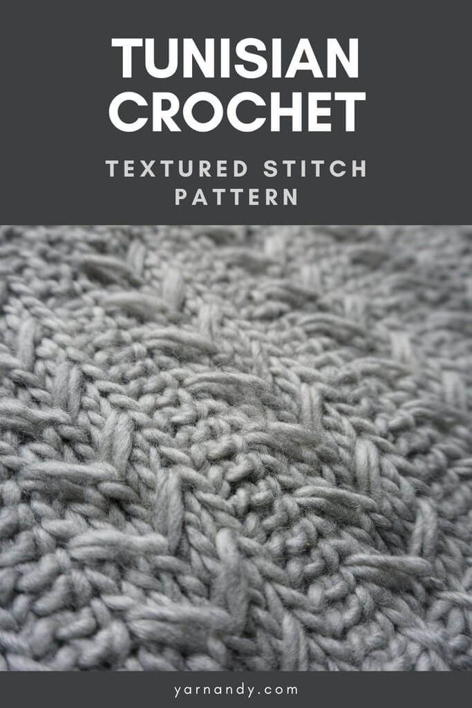 Pinterest Tunisian crochet textured stitch pattern