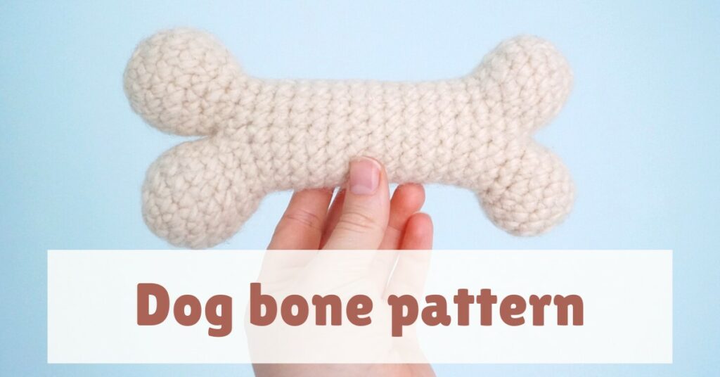 Cover photo dog bone amigurumi