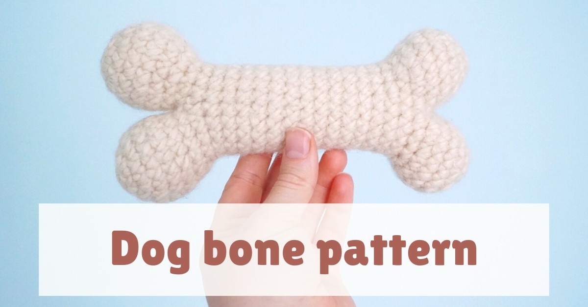 Cover photo dog bone amigurumi