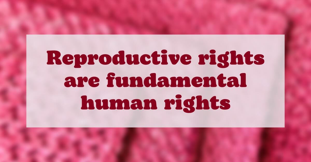 Cover photos Reproductive rights are fundamental
