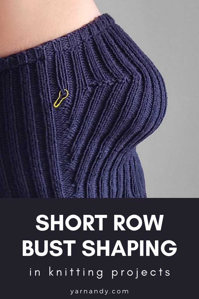 short row bust shaping pin