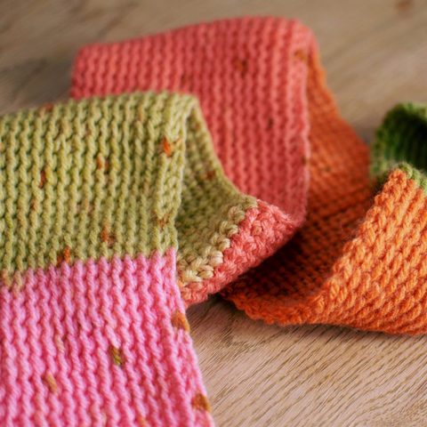 Beginner scarf Sunflower cottage crochet