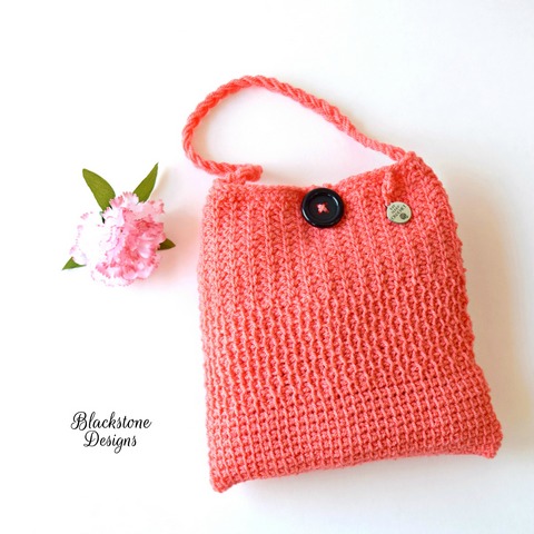 Tunisian-Crochet-Sampler bag Blackstone Designs