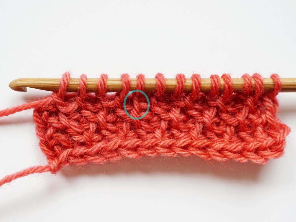 Fix mistakes in Tunisian crochet - Fixing a wrong stitch in the correct spot