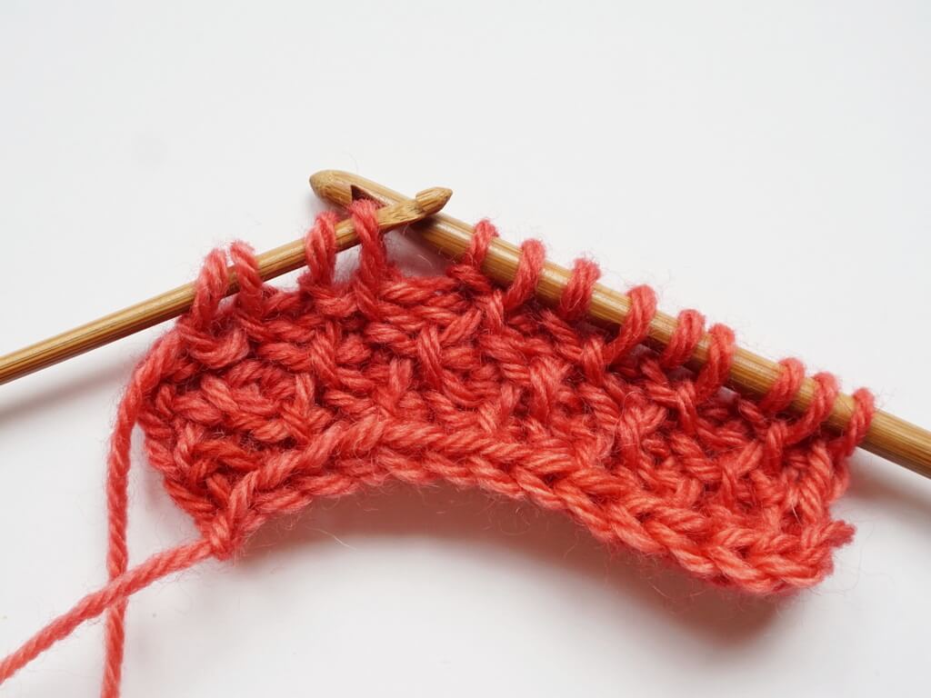 Fixing a wrong stitch in Tunisian crochet step 3