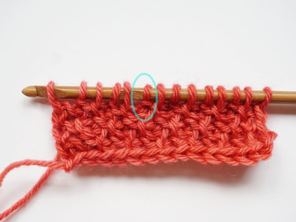 Fixing a wrong stitch in Tunisian crochet done