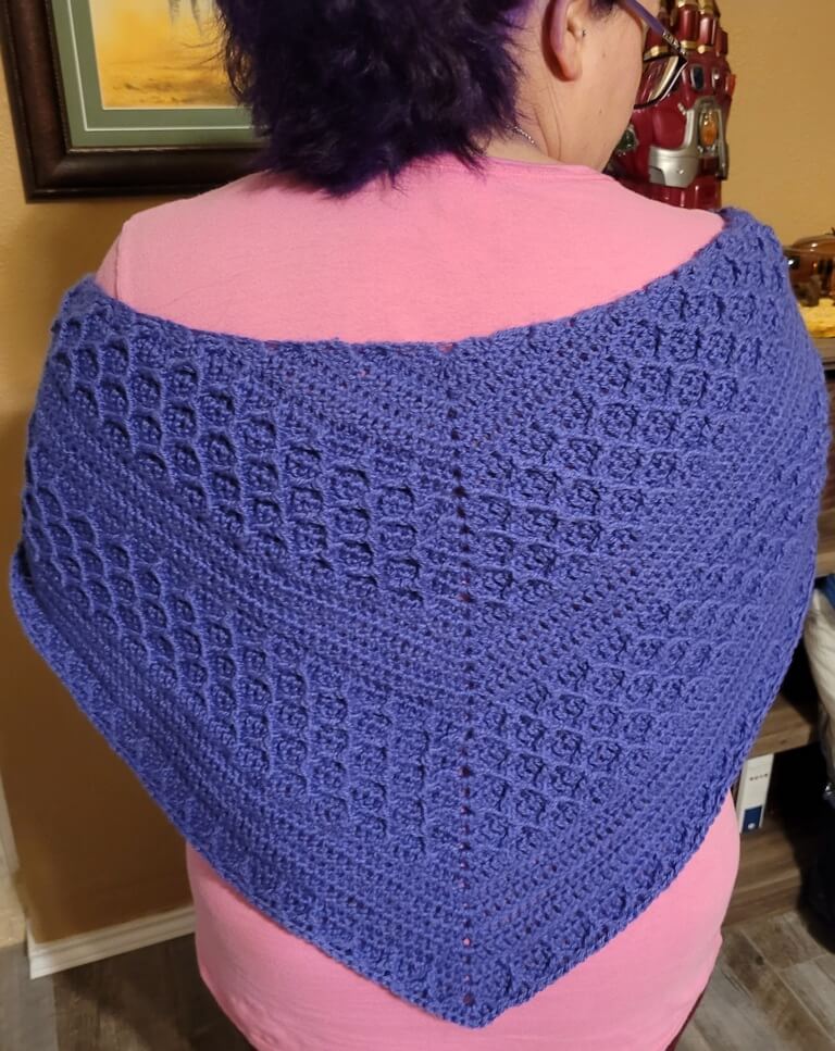 Dipped in honey crescent shawl pattern release - Yarnandy