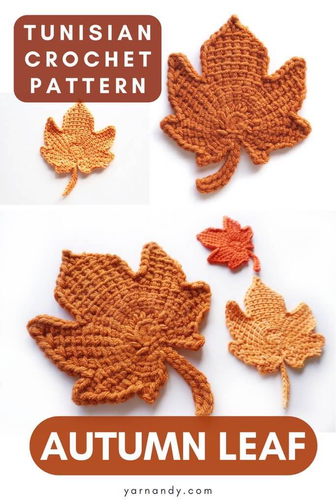 Pinterest autumn leaf tunisian crochet free pattern
