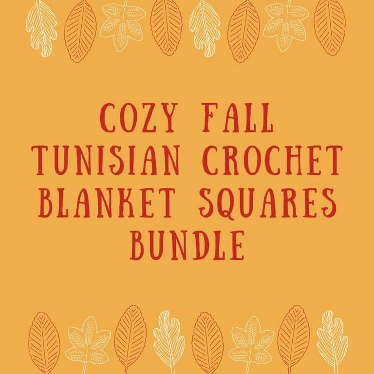 Tunisian crochet blanket squares bundle