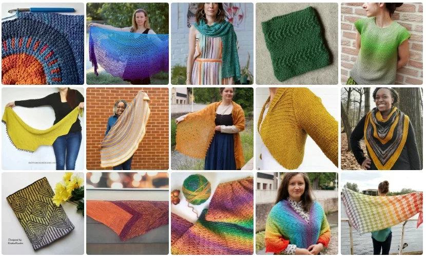 Advanced Tunisian crochet patterns collage 2 jpg