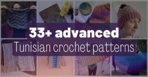 Cover photo Collection of advanced Tunisian crochet patterns