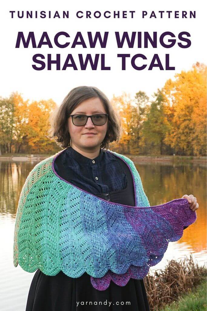 Macaw wings shawl TCAL Pin main