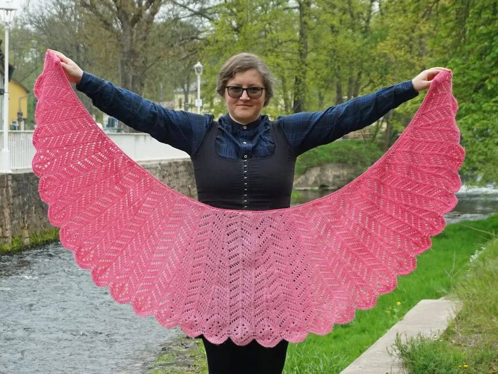 Pink flamingo wings shawl 3 jpeg